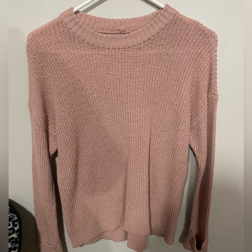Pink sweater from American Eagle.